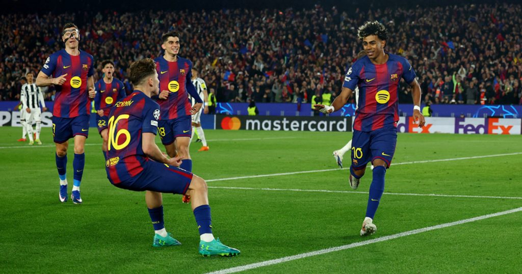 নিউক্যাসলের জালে ৭ গোল করে কোয়ার্টার ফাইনালে বার্সেলোনা